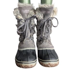 Wind River Women's‎ 7 Grey T-max 400 Ankle Winter Snow Boot